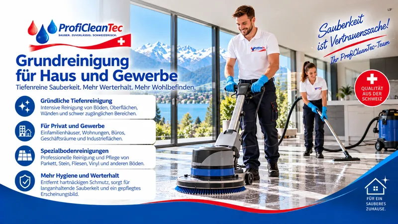 ProfiCleanTec Grundreinigung für Haus und Gewerbe in der Ostschweiz