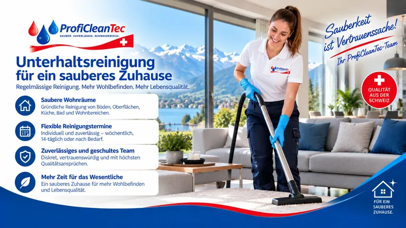 ProfiCleanTec Unterhaltsreinigung für Wohnungen und Häuser in der Ostschweiz