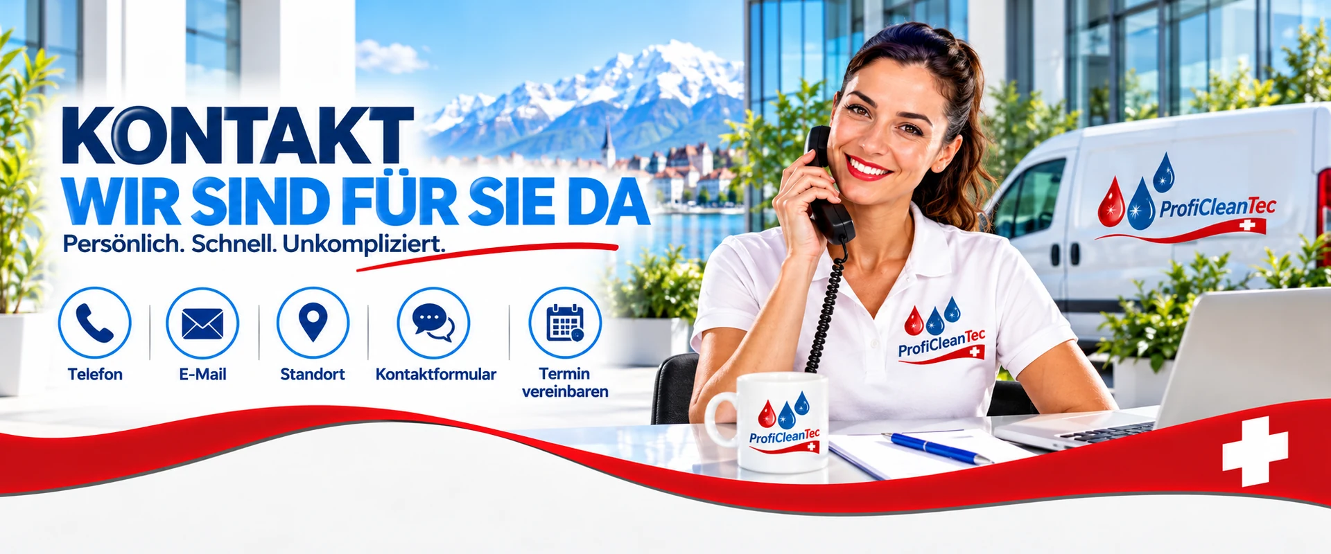 Kontakt zu ProfiCleanTec – persönliche Beratung und professionelle Reinigungsservices in der Schweiz
