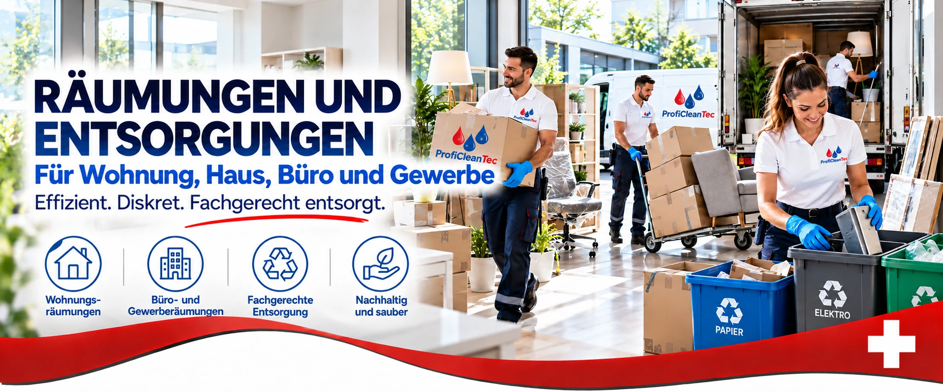 Räumungen und Entsorgungen von ProfiCleanTec – professionelle Wohnungsräumung, Entrümpelung und fachgerechte Entsorgung